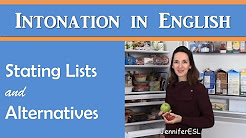 Intonation for Lists and Alternatives